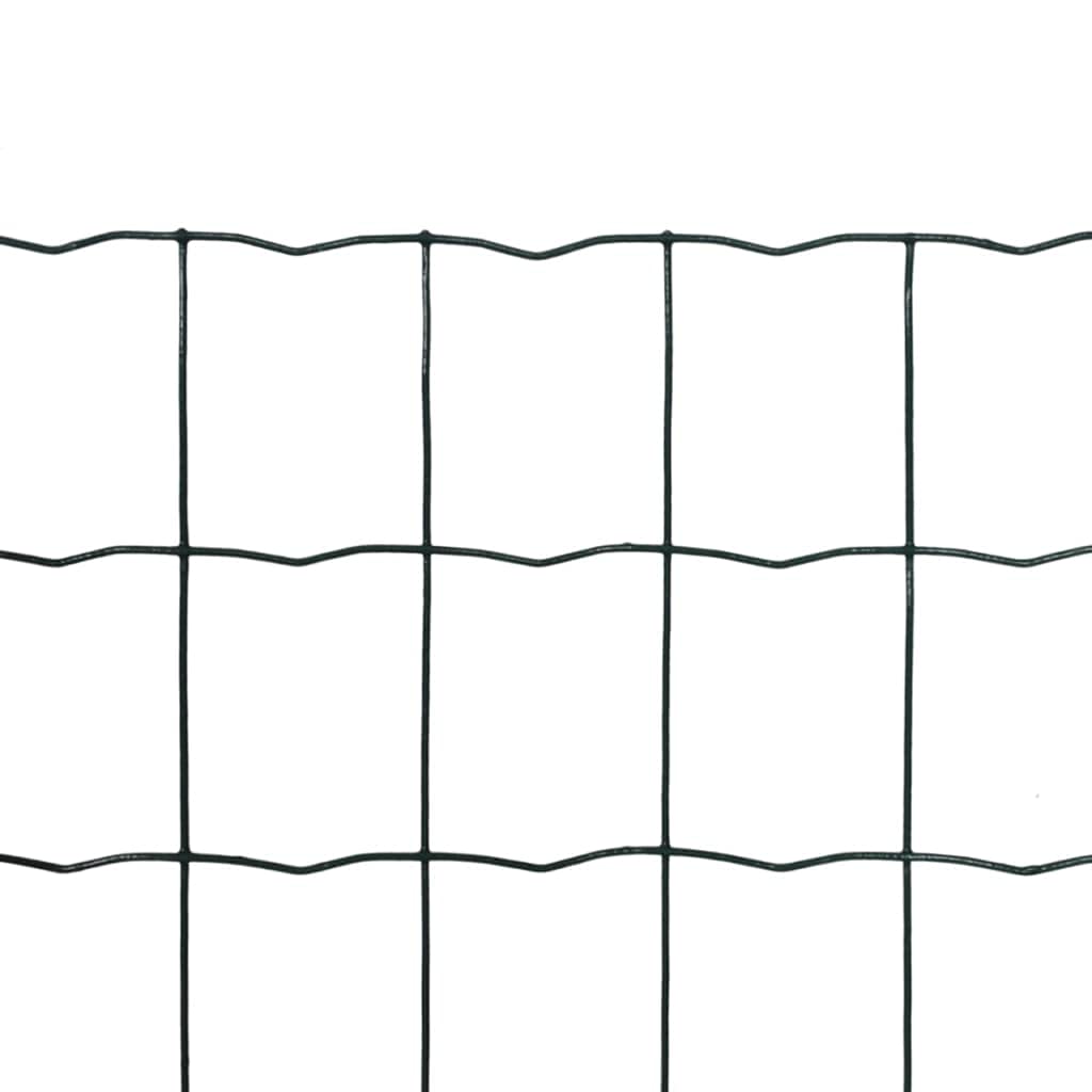 vidaXL Euro Valla Jardín 10 x 0,8 m con Malla 100x100mm Acero Cerca Alambrada