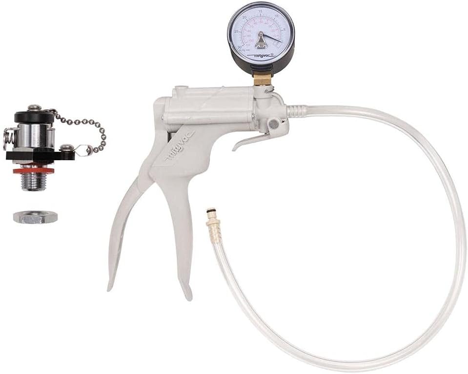 Ikelite Vacuum Kit for Accessory Port 1/2" Holes, Includes Vacuum Valve, Vacuum Pump with Gauge, Tubing Insert