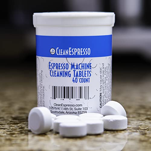 Cleanespresso Espresso Machine Cleaning Tablets And Filters For Breville Espresso Machines (40 Tablets + 6 Filters) - 2 Gram Cleaning Tablets & Replacement Water Filter - Espresso Cleaner Accessories #TOP6