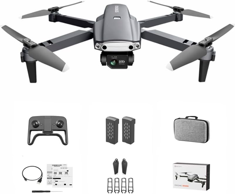 Large size UAV 90° Electric adjustable 4K camera drone for kids and adults - FPV live video foldable quadcopter, 2 batteries, flight time up to 40 minutes - distance up to 500 meters - 360° flip - Follow me - Multi-lens switch - Height Hold - Automatic Obstacle avoidance - Indoor and outdoorLarge size UAV toys