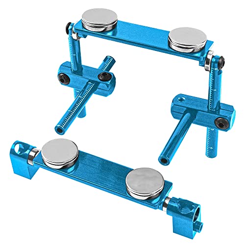 1Set ShareGoo RC Magnetic Body Post Stealth Invisible Body Shell Mount Column Kit Compatible with HSP Sakura D3 XIS Himoto HPI Tamiya TT-01 TT-02 1/10 RC Touring Car Drift Car (Blue)