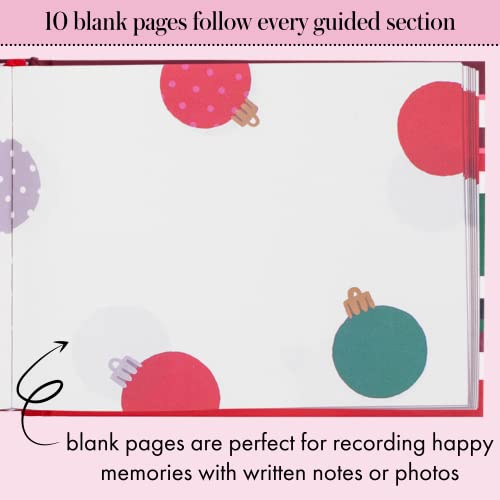 Kate Spade New York Holiday Memory Book, 224 Page Keepsake Journal, Family Photo Album Scrapbook, Christmas Stripe #TOP2