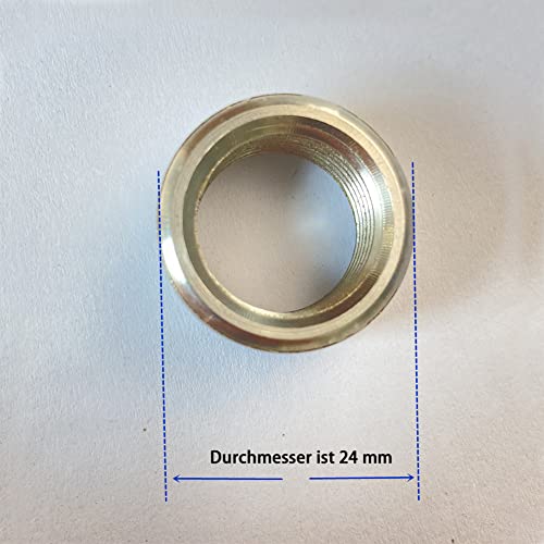 RCCT M18 Einschweißmutter Lambdasonde – O2 Sensor Bung Edelstahl Gewindemutter M18×1.5 für Auspuff – Lambdasonde Gewinde 5PCS(Mutter)