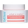 Bliss What a Melon Overnight Facial Mask - 1.7 Oz - Reviving & De-stressing Overnight Mask - Hydrates, Nourishes, and Softens - All Skin Types - Vegan & Cruelty-Free