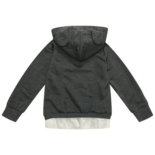 Richie House Little Girls' Cardigan with Attached Hood RH14402