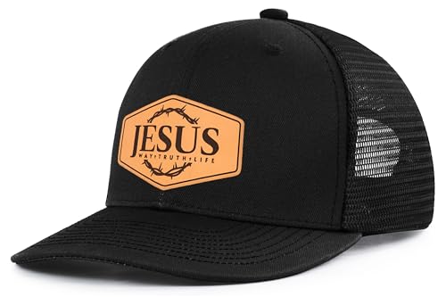 Christian Gifts for Men Women - Religious Jesus Trucker Hat with 3 Nail Cross Design | Faith Accessories Clothes Apparel Gift for Birthday/Christmas Church, Prayer, at Amazon Men’s Clothing Store