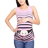  Hanomes Ropa Premamá, Embarazada Modelo Lindo para Niños Chaleco De Maternidad Camisa Sin Mangas Camiseta Camisetas Sin Mangas Elasticidad Embarazo Chaleco Verano Suave Tops