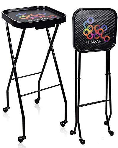 Framar Premium Salon Folding Trolley - Salon Trolley, Salon Tray, Salon Cart Folds