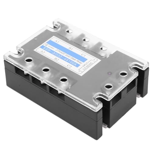 Relé de Estado Sólido DC - AC, 100A D48100 Relé de Estado Sólido, Saída AC 480V SCR Controlada por D