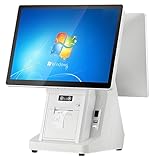 ►【Interfacce Multifunzionali】 POS intelligente è dotato di una varietà di interfacce funzionali: 6 porte USB, 1 porta di alimentazione, 1 porta Ethernet, 1 porta COM e 1 porta audio. Questo design completo e pratico dell'interfaccia garantisce un'esperienza utente ottimale