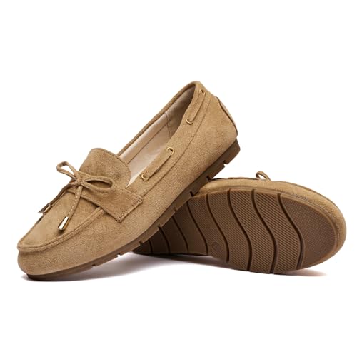 Image of Vespiero Loafers for Women Slip On Flats Comfortable Business Dressy Casual Non Slip Work Walking Office Loafers Shoes