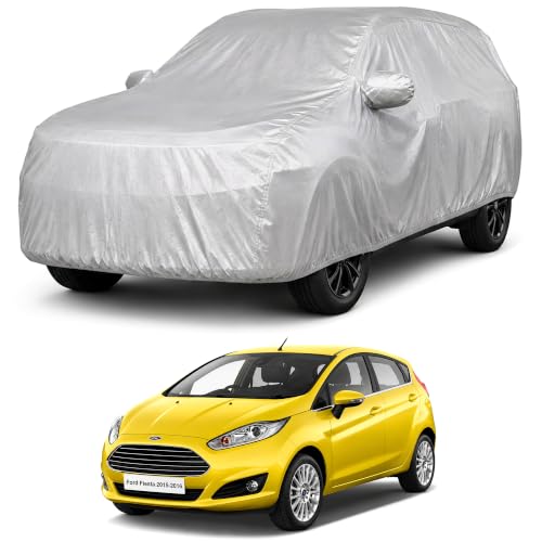 Image of Autofact Car Body Cover Compatible with Fiesta 2015-2016 | Custom Fit Car Cover | 100% Water-Resistant| Triple-Stitched Lightweight Fabric | Dustproof | Indoor & Outdoor Use | Elastic Bottom