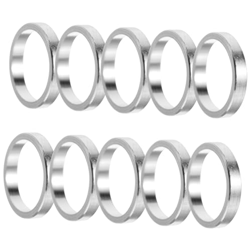 Garneck Mountain Bike Accessory 10pcs Aluminum Stem Headset Spacers Bike Fork Stem Washers Enhance Efficiency Safety