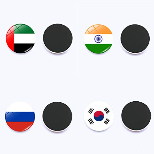 STOBOK 25 peças de ímãs de geladeira, bandeira nacional, adesivos de geladeira para decoração de cas