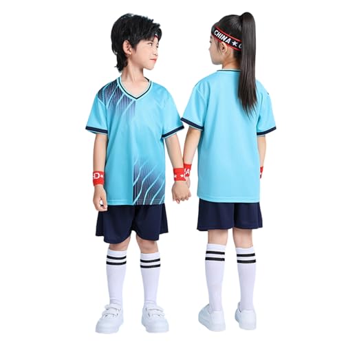 2026 Camiseta de fútbol, Chándal Deportivo para Niños de Fútbol Baloncesto Secado Rápido Camiseta Pantalones Cortos Conjunto Entrenamiento