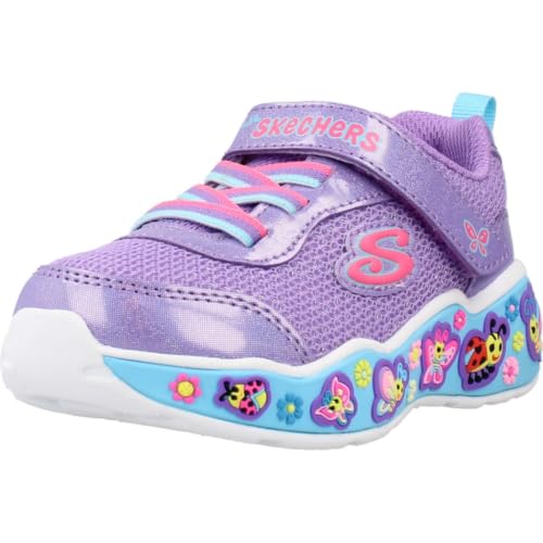Skechers Kids Girls Play Scene-Fun Squad Sneaker, Purple/Multi, 10 Toddler by Skechers - Used condition - US$30.11