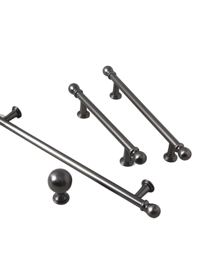IRFHDCX Cupboard Handles Handles for Furniture Bright Golden Cabinet Knobs and Multiple Color Options for Wardrobe and Drawer(Grey-96mm)