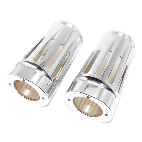 Soufflets de fourche moto argent pour Electra Glide et Road King 2014+