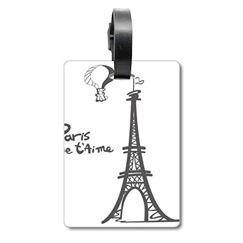 Étiquette pour valise Tour Eiffel anti-perte pour retrouver votre sac
