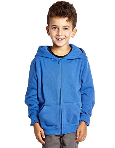 Leveret Kids & Toddler Hoodie Boys Girls 100% Cotton Zip-Up Hoodie Jacket (2-14 Years) Variety of Colors