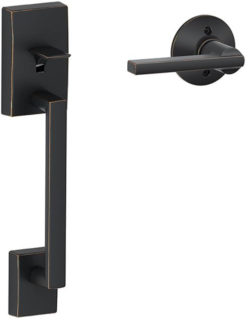 Best Quality 🔥 SCHLAGE FE285 CEN 716 LAT Century Handle Set Lower Half with Latitude Lever, Aged Bronze Exclusive Discount 90% Price SCHLAGE FE285 CEN 716 LAT Century Handle Set Lower Half with Latitude Lever, Aged Bronze