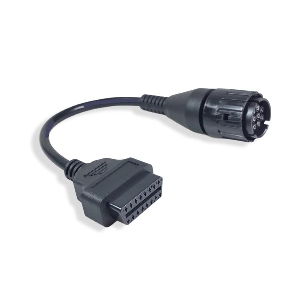 Pasuje do motocykli bm. Kabel 10-pinowy. 10-pinowy adapter OBD2 16-pinowy. Złącze diagnostyczne OBD2 bm.