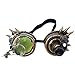 Produktbild VRTUR Rivet Steampunk Winddicht Spiegel Weinlese-gotische Objektive Goggles Glasses Steampunk, Schweißer Brille, Party Accessoire, Kostüm, Karneval (One size,A)