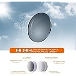 suoso Sports Polarized Sunglasses for Men: Womens UV400 Protection Sun Glasses Wrap Around Goggles for Fishing Driving TR90 - Image 2