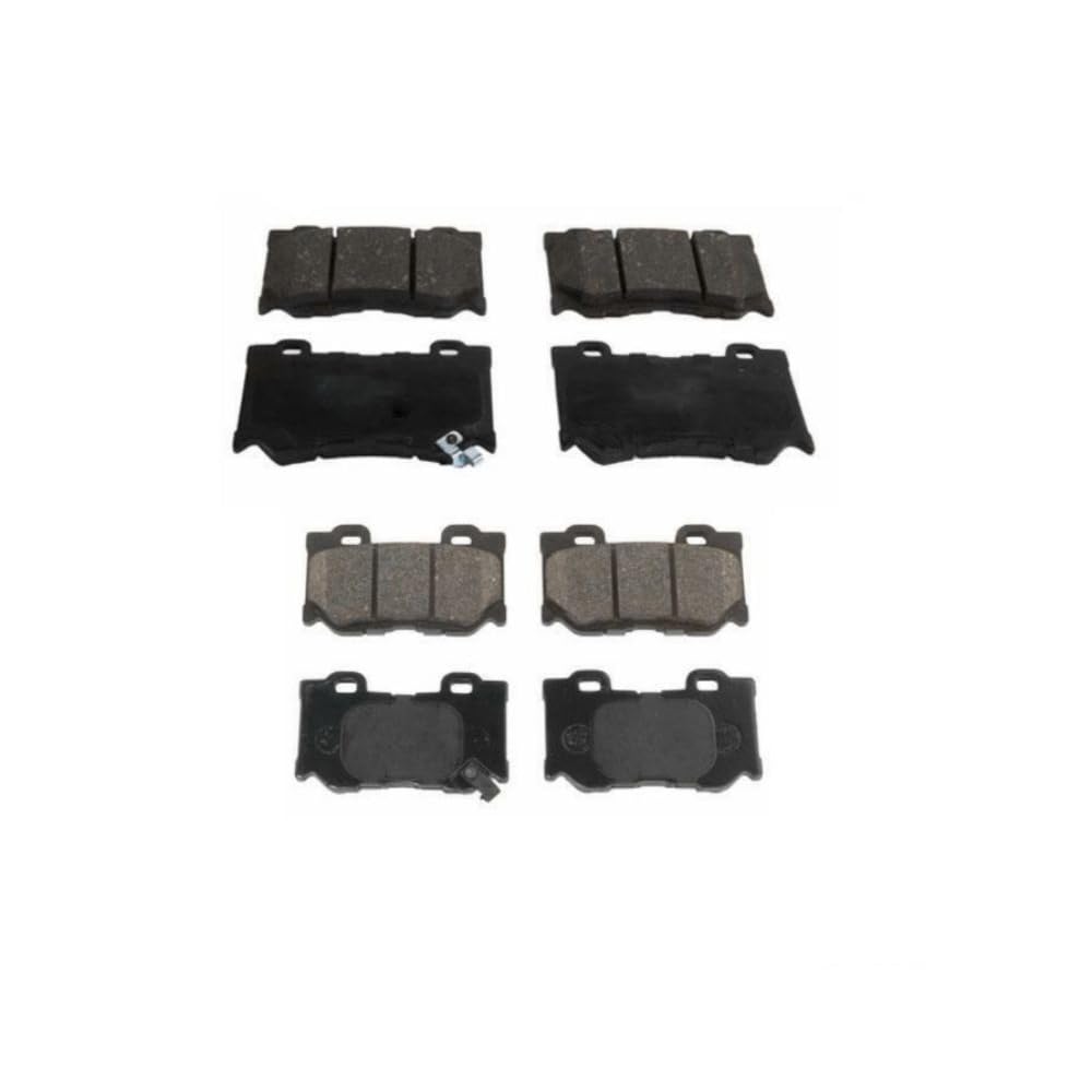Amazon.com: DAIGANGYAN 8pcs Disc Brake Pad Set Kit Front Rear Left 