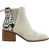 TOMS Women's Esme Boots Birch Suede Metallic Jacquard 6.5