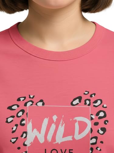 Image of HELLCAT Mulitcolor Trendy Printed Body Fit T-Shirt for Women | Pack of 1 T-Shirt
