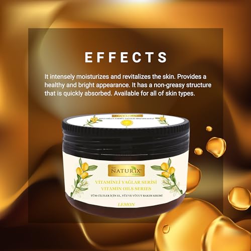 Limopa Hand Face And Body Cream With C Vitamin Lemon | Nourishing Care Normal To Dry Skin Lotion | Intensive Moisturizer Cream thumb #1