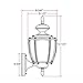 Design House 501486 Jackson Traditional 1-Light Outdoor/Indoor Wall Light with Clear Glass for Porch Entryway Patio, Solid Brass