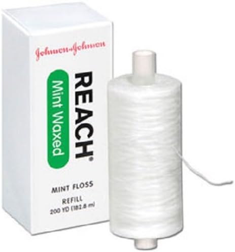 Johnson & Johnson 2733 Reach Mint Floss, Waxed Refill Spool, 200 yd.
