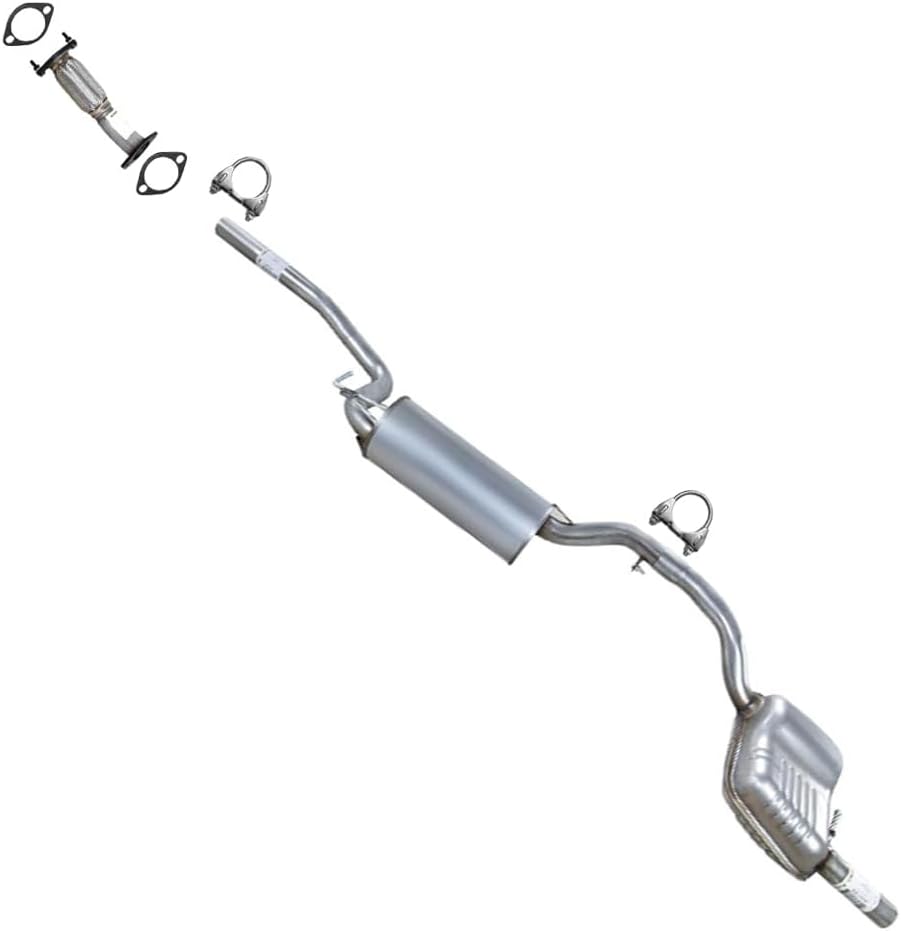 Exhaust Front Pipe & Mufflers Kit Compatible for 2005-2007 Ford Focus 2.0L | Stainless Steel | Northeastern Exhaust | Free Gaskets and Clamps Included | Direct-Fit Replacement