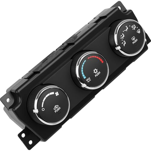 A/C Heater Climate Control Module with Rear Defrost Compatible with Dodge Ram 1500 2009-2010# 55056826AB, 55056826AC, 55056826AD, 55056826AE