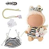 Clothes for LABUBU Outfits(No Doll) 15/17cm La Bubu Doll Clothes Set with Accessaries Stylish Dress-Up Set for La Boo-Boo