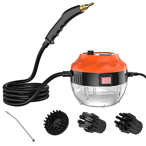 Aspiradora de Vapor de Alta presión, 2500 W, Limpieza a Vapor a Alta Temperatura con 3 cepillos, Uso doméstico, Potente Vapor de Mano, para Cocina, Muebles, baño, Coche (Naranja) Aspiradora de Vapor de Alta presión, 2500 W, Limpieza a Vapor a Alta Temperatura con 3 cepillos, Uso doméstico, Potente Vapor de Mano, para Cocina, Muebles, baño, Coche (Naranja)