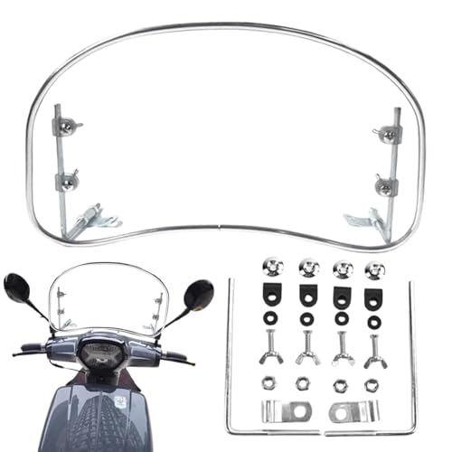 Parabrisas para scooter eléctrico - Deflector de aire para moto, pantalla delantera de repuesto | Parabrisas para motocicleta, parabrisas ajustable para scooter, parabrisas resistente para scooter