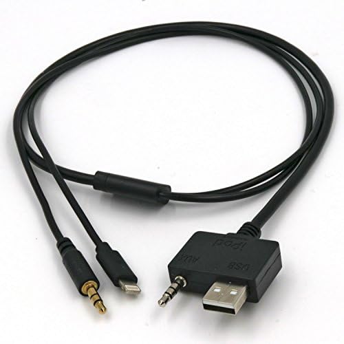 Drimfly Hyundai/Kia iPod iPhone Adapter Cable,for iPhone 5/5s/5c/SE/6/6S/6S - The USB/AUX Input