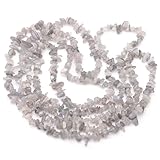 400pcs Natural Chip Stone Beads for Jewelry Making Labradorite 5-8mm Irregular Gemstones Healing Crystal Loose Rocks Bead Hole Drilled for Ring Earrings Necklace Bracelet Making DIY Art Crafts