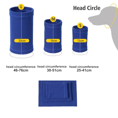 Capuche apaisante pour chien avec cache-oreilles de protection rose - 4