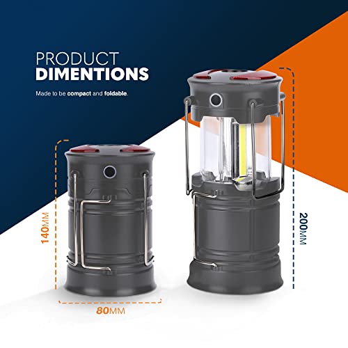 VOYAGER 2 Pack 6-in-1 Portable Camping Lantern, Compact & Versatile Torch, Strobe, SOS Red Light - Image 2