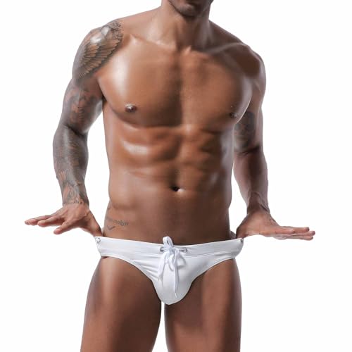 Mens Drawstring Thong Swimsuit Bulge Pouch Bikini Swimwear Adjustable Board Surf Short Briefs Surf Trunks Swim Tangas3