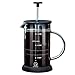 LTLWSH French Press ekspres do kawy z podwójnym potrójnym filtrem ze stali nierdzewnej, prasa do kawy w kawiarni, odporne na ciepło szkło borokrzemowe, do domu i biura, 600 ml