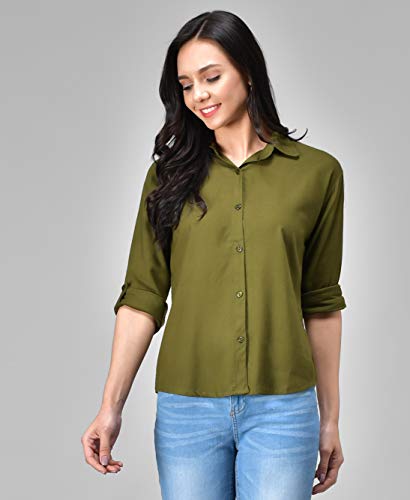 Image of FUNDAY FASHION Women's Rayon Blend Regular Fit Long Sleeve All Purpose Shirt