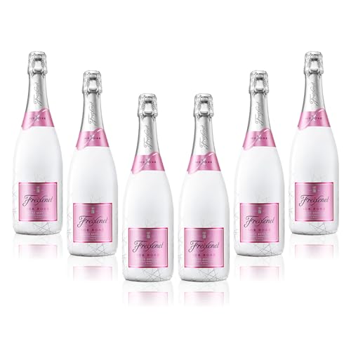 Freixenet Ice Rosé Cuvée Especial Semi Seco (6 x 75cl Bottles) Premium Spanish Pink Cava (ABV 11%) Sparkling Wine | Chardonnay & Parellada Grapes | Made in Spain