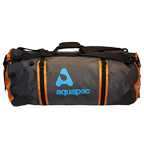 Preisvergleich Produktbild AQUAPAC Reisetasche Wasserdicht Upano, grau-schwarz-orange, 90 liters, 705