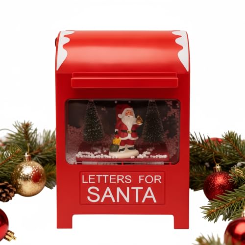 Area illumina Weihnachtsbriefkasten mit Lichtern, Musik und Schnee,...