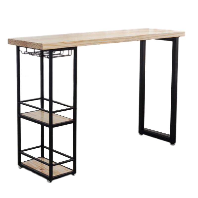 Table de bar en bois gain de place pour séparer une cuisine ouverte